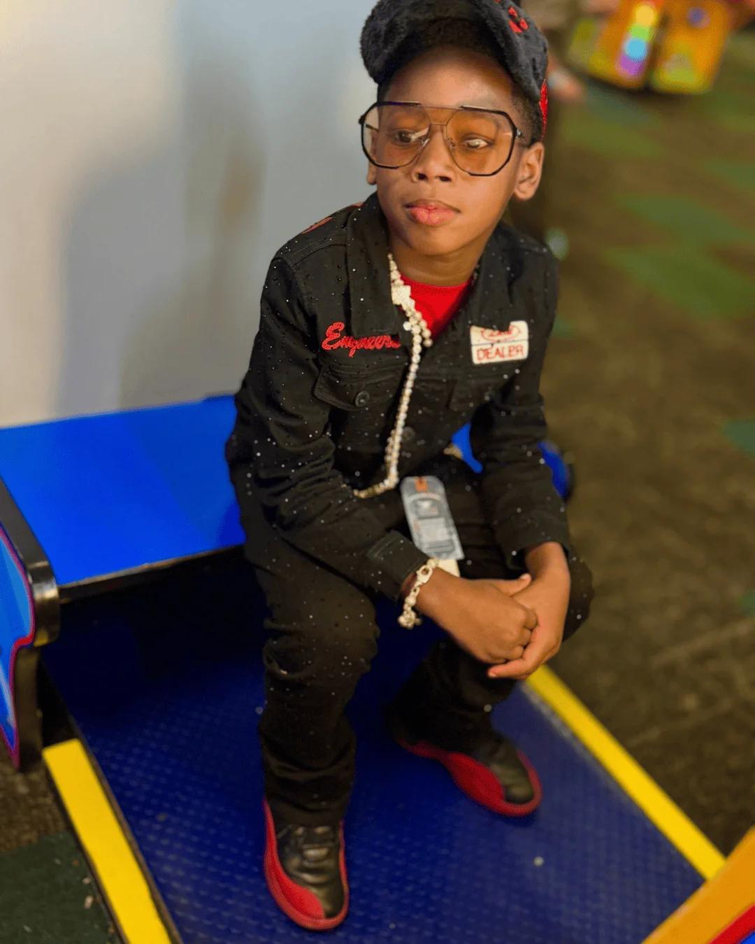 Kids Local Dealer Stacked Denim (Jet Black) - Image 5