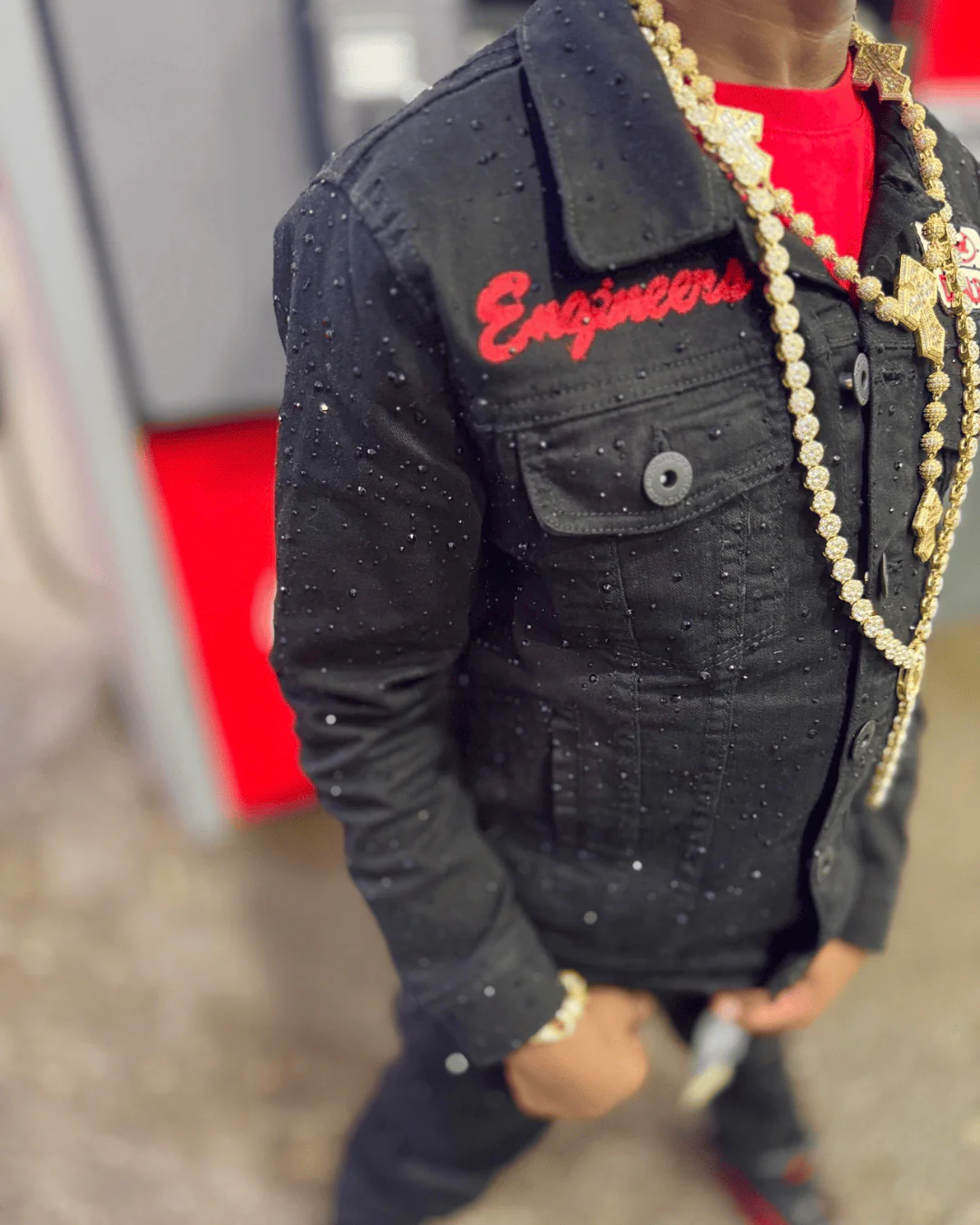 Kids Local Dealer Trucker Jacket (Jet Black) - Image 11