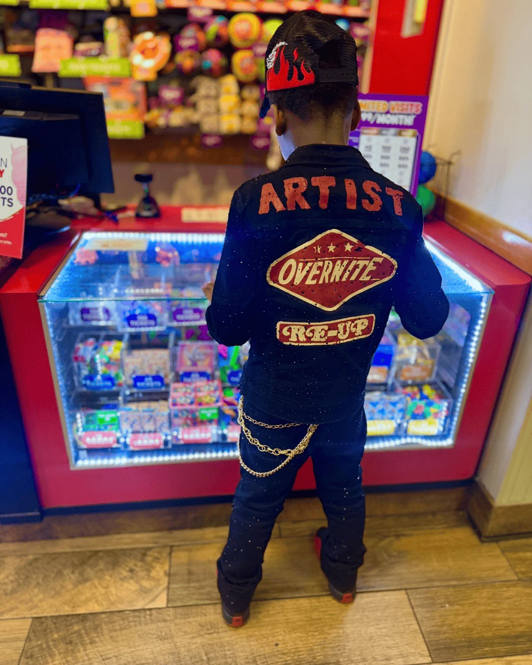 Kids Local Dealer Trucker Jacket (Jet Black) - Image 6