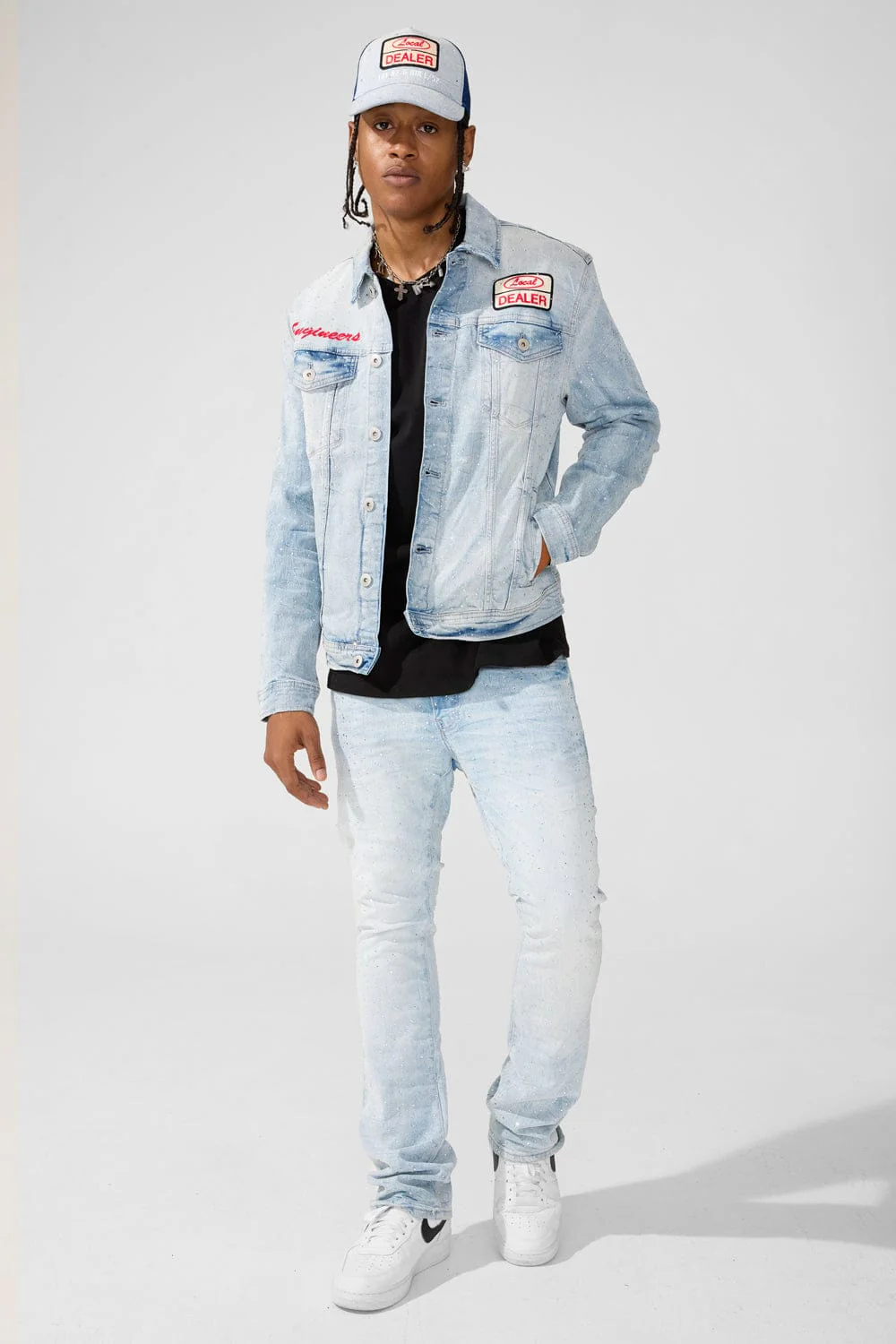 Local Dealer Trucker Jacket (Iced White) - Image 4
